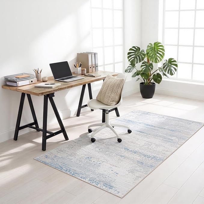 Washable Rugs 3x5 Area Rugs for Living Room- Modern Abstract Rugs for Bedroom - Image 8