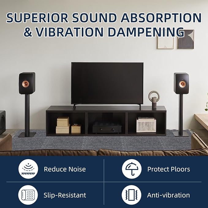 20 Pieces Sound Absorbing Interlocking Floor Mats, 11.8 x 11.8 x 0.4 inches - Image 6