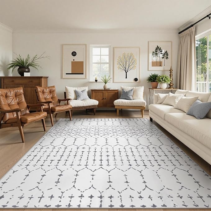 Lahome Moroccan 9x12 Washable Area Rug by Lahome