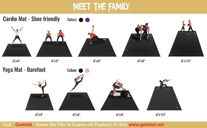 GXMMAT Extra Large Exercise Mat 16'x6'/12'x6'/10'x6'/8'x6', Extra Wide Workout - Image 8