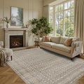 Area Rugs 5x7, Washable Rugs for Living Room, Vintage Boho Rug for Office by Rugxara
