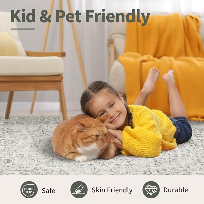 Rugxara 2'6" x 8' Hallway Runner Rug, Non Slip Boho Runner Rugs - Image 6