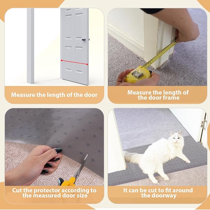 Carpet Protector for Pets Cat Carpet Protector for Doorway, Anti Scratch Under - Image 4