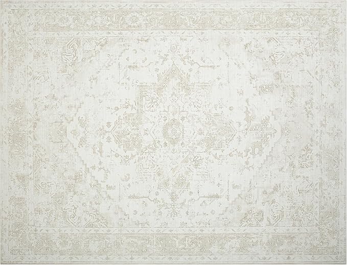 Washable Rugs 8x10 Area Rugs for Living Room, Ultra Soft Faux Wool Retro Carpets - Image 8