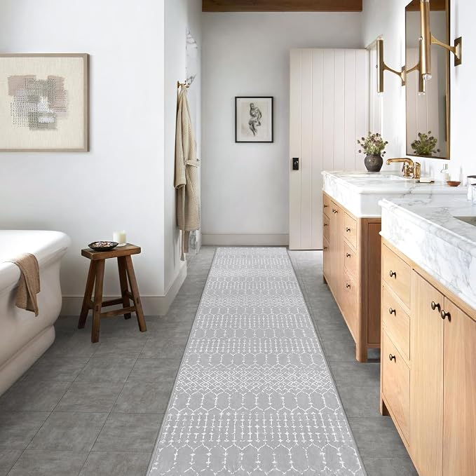 Lahome Moroccan Washable Rug Runner 2x10 Non-Slip Runner Rug - Image 8