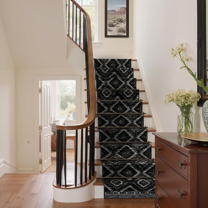 BESTSWEETIE Area Rug 2x8 Rug Machine Washable Non-Slip Low Pile Print Pattern - Image 3