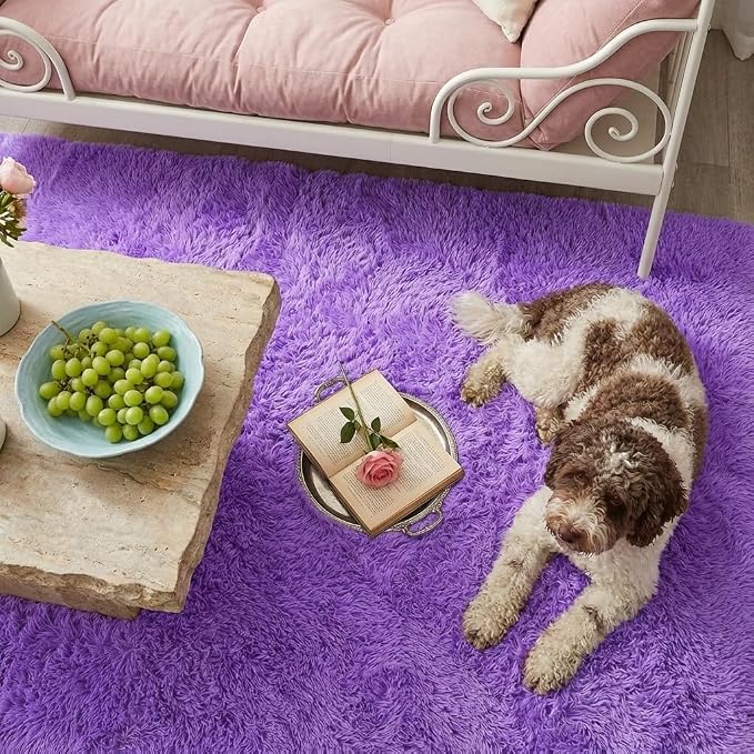 Mugorn 5x7 Rugs for Living Room, Large Fluffy Area Rugs for Bedroom, Soft - Image 5