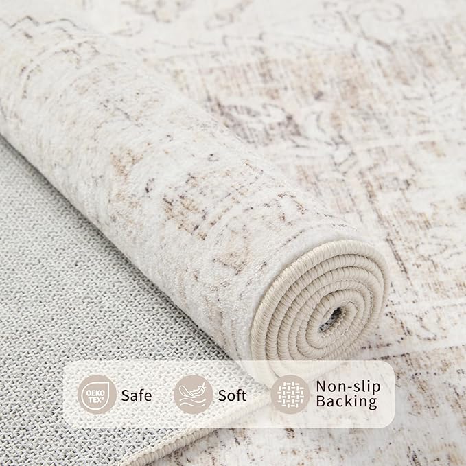 Rugxara Area Rugs 5x7, Washable Rugs - Image 4