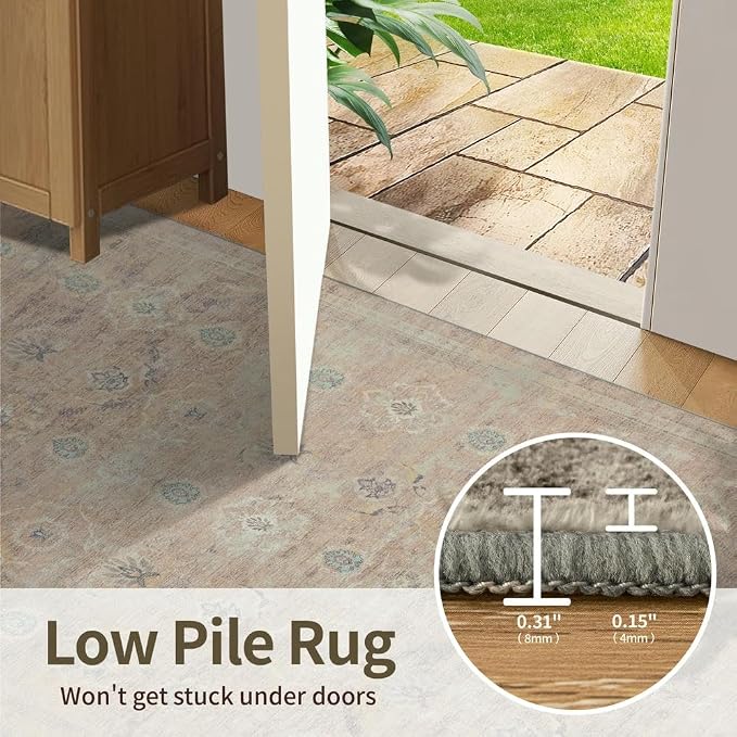Rugxara 6x9 Area Rugs for Living Room Bedroom, Large Washable Rug, Non Slip & - Image 7