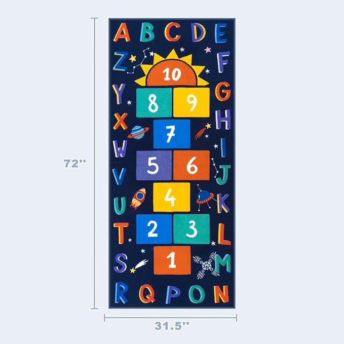 STARUIA Washable Hopscotch Kids Rugs - Image 3