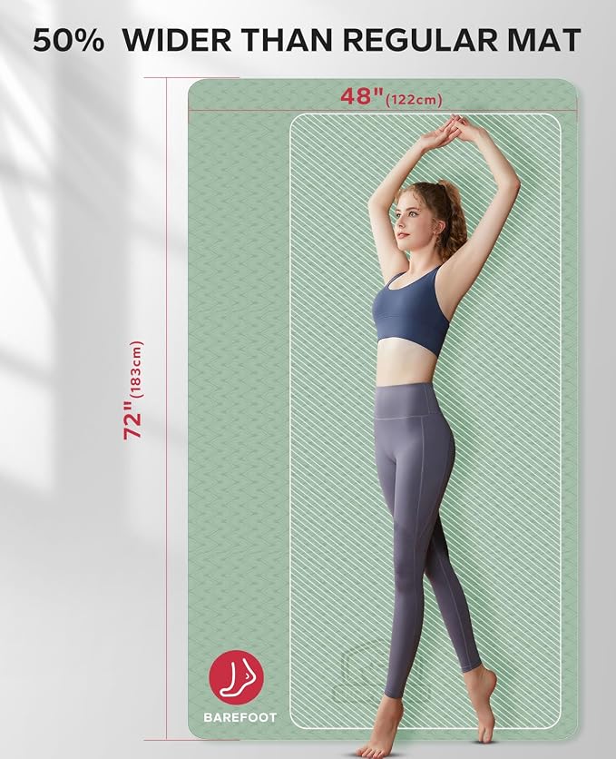 HAPBEAR Extra Large Yoga Mat - Image 2