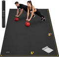 CAMBIVO Large Exercise Mat for Home Workout, Shoe-Friendly, Non-Slip Gym Mat by CAMBIVO