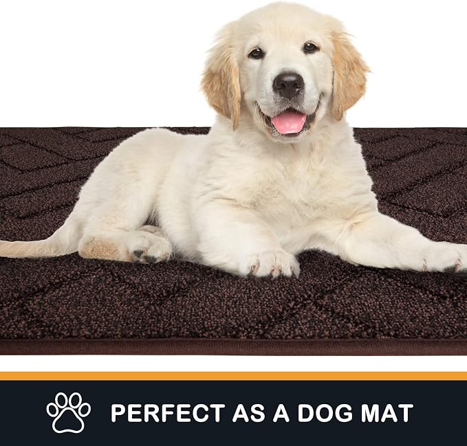 PURRUGS Dirt Trapping Door Mat 24" x 70", Non-Slip Machine Washable Entry Rug - Image 4