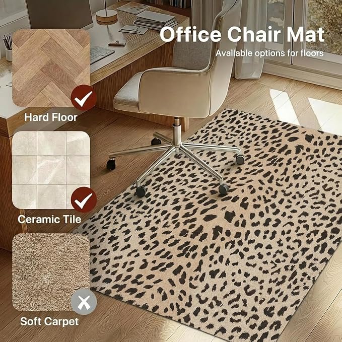 36"x48" Office Chair Mat for Hardwood Tile Floor, Under Desk Carpet Protector - Image 3