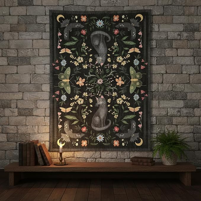 GarveeHome 5x7 Cat Area Rug Black Washable Rugs - Image 3
