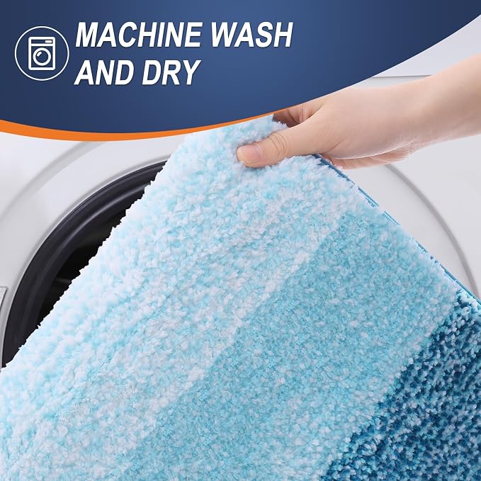 OLANLY Large Bathroom Rugs Mat 40x24, Extra Soft Absorbent Microfiber Bath Rugs - Image 6