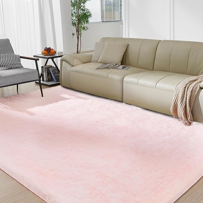 Ultra Soft Rug for Living Room, 5X8 Fluffy Shag Rug for Bedroom, Modern Shaggy - Image 3