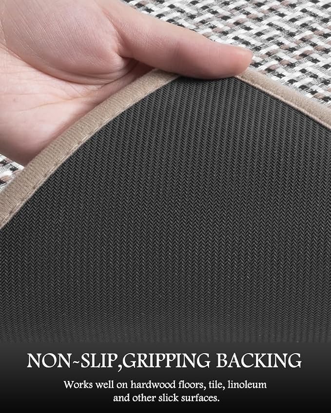 PADOOR Non Slip Kitchen Rugs Sets of 2 - Image 4
