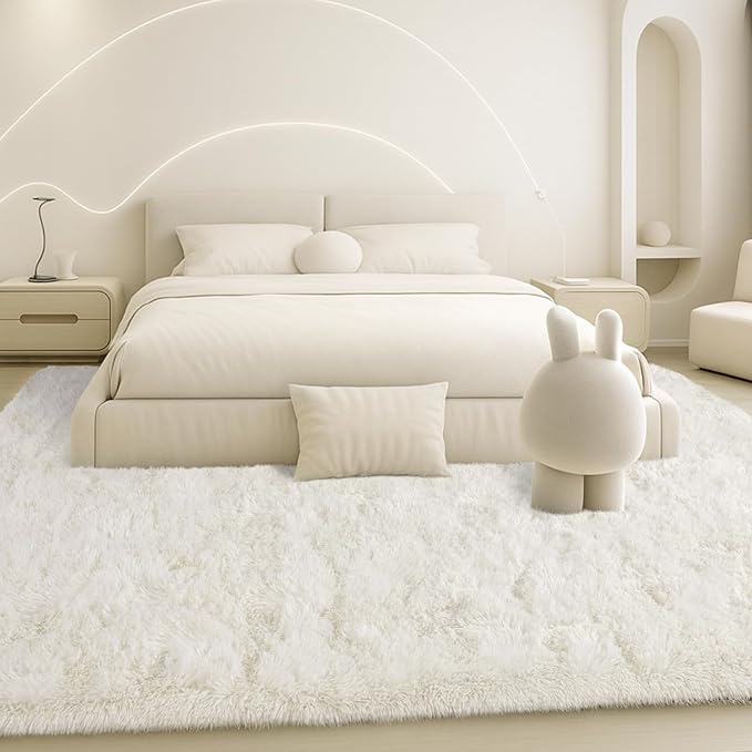 6x9 Rugs for Living Room, Rugs for Bedroom, Plush Fluffy Carpet, Non-Slip - Image 5