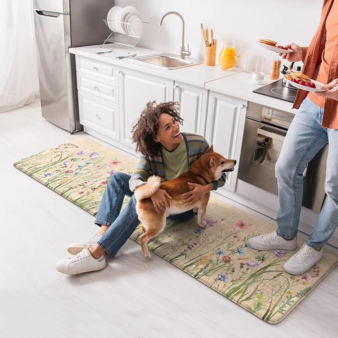 KIMODE Anti Fatigue Kitchen Mat, Cushioned Farmhouse Kitchen Runner, Non Slip - Image 7
