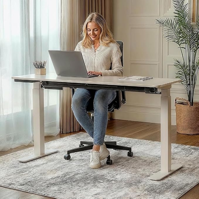 48"x72" Office Chair Mat for Hardwood Tile Floor, Under Desk Carpet Protector - Image 4
