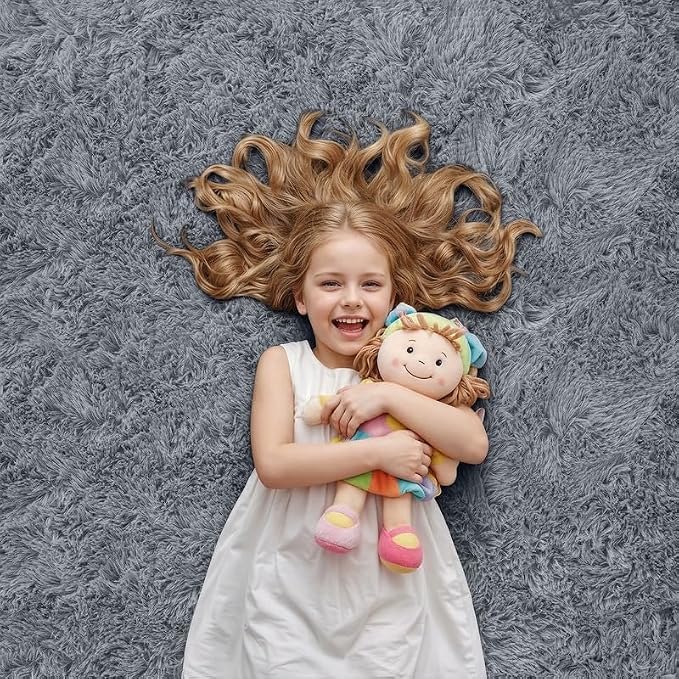 8x10 Area Rugs for Living Room Bedroom: Soft Fluffy Shag Rug Upgrade Non-Slip - Image 9