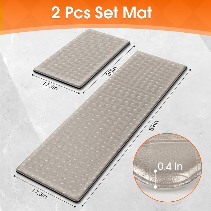 TranquilRelax Kitchen Mats, Cushioned Anti Fatigue Kitchen Mats - Image 2