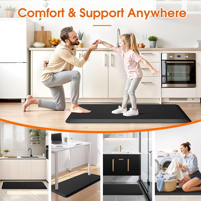 TranquilRelax Kitchen Mat, 17.3''x39'', Non-Slip Bottom, Waterproof & Stain - Image 7