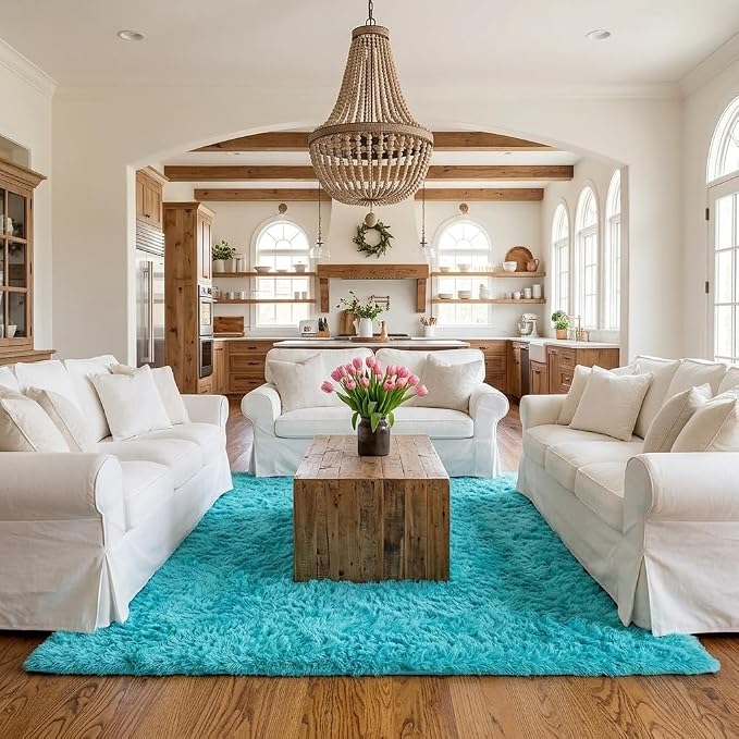 Mugorn Area Rugs 9x12 Living Room, Large Fluffy Area Rugs - Image 8