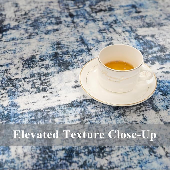 3x7 Washable Non-Slip Kitchen Runner Rug – Modern Abstract Neutral Beige & Gray - Image 7