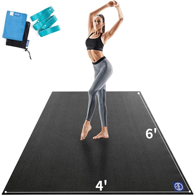 MRO Extra Large Yoga Mat, Soft for Women and Men Fitness, stretching by MRO