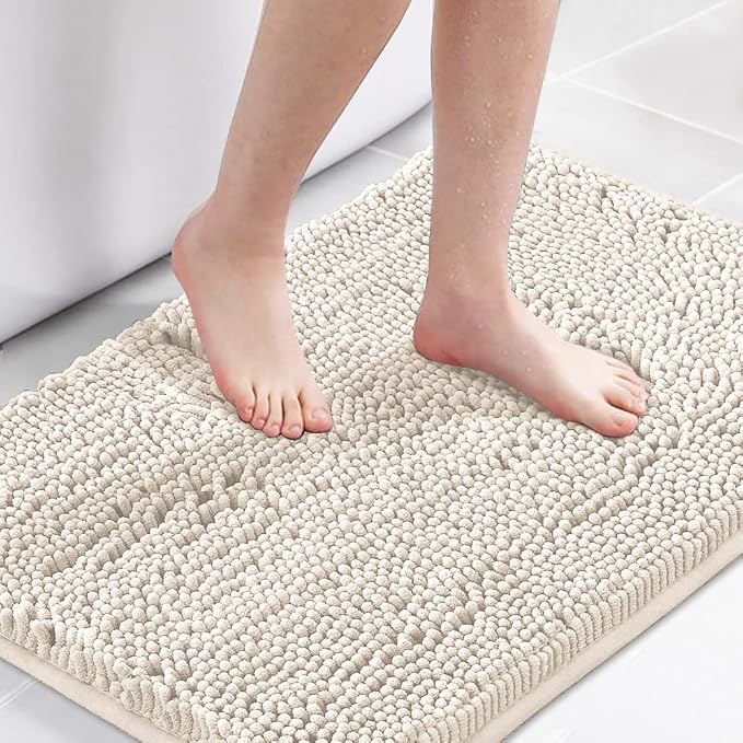 H.VERSAILTEX Microfiber Bath Rugs Chenille Floor Mat Ultra Soft Washable by HVERSAILTEX