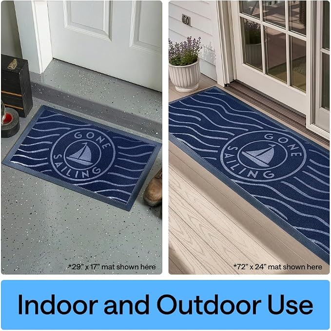 GORILLA GRIP 100% Waterproof All-Season WeatherMAX Doormat US Designed Natural - Image 9