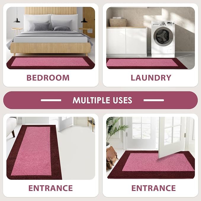 Machine Washable Runner Rugs Set of 2, Non Slip Kitchen Mats - Image 4