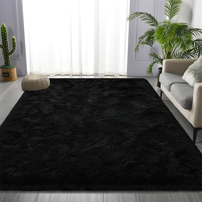 Deerhoo Large Shag Area Rugs 9 x 12, Plush Fuzzy Rugs - Image 2