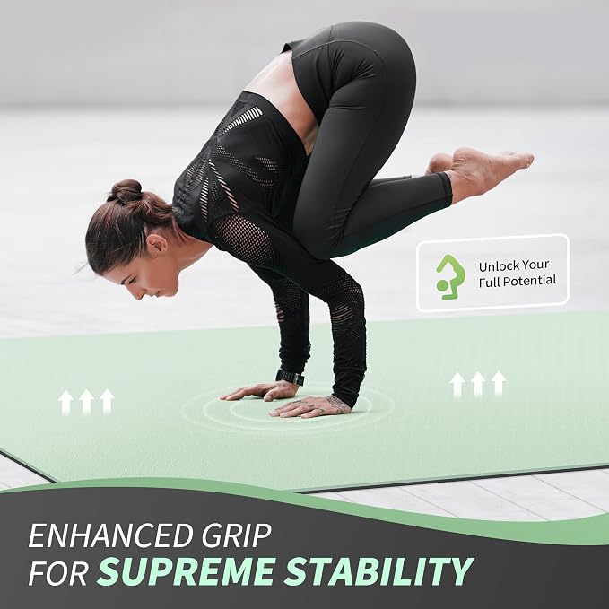 CAMBIVO Yoga Mat 72" x 48" Large Workout Mat - Image 9