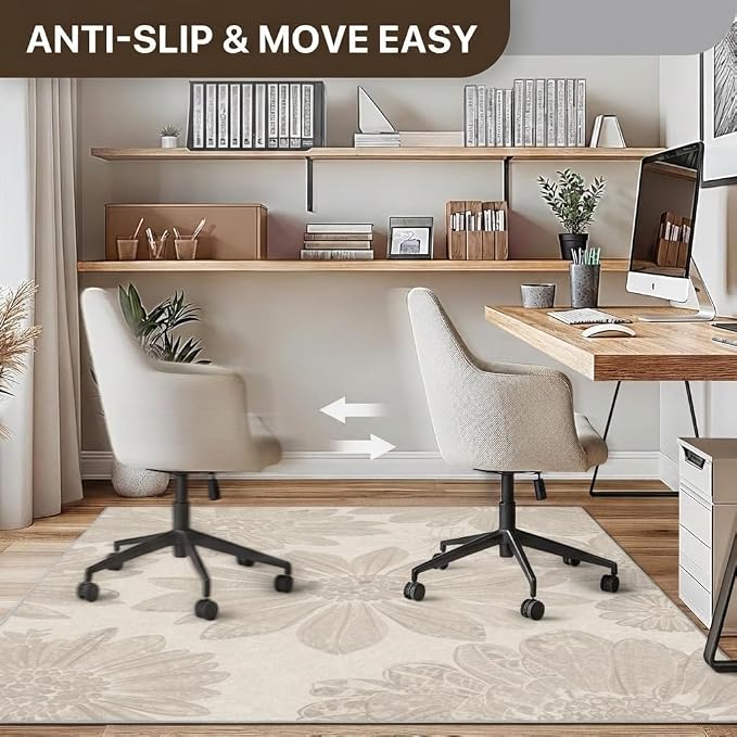 36"x60" Office Chair Mat for Hardwood Tile Floor, Under Desk Carpet Protector - Image 4
