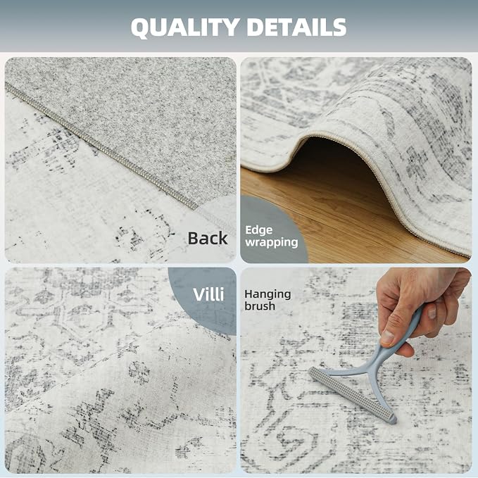 8x10 Washable Area Rug, Soft Area Rugs - Image 3