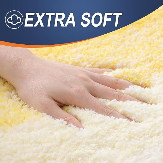 OLANLY Large Bathroom Rugs Mat 54x24, Extra Soft Absorbent Microfiber Bath Rugs - Image 2