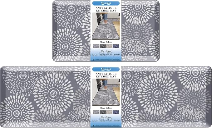 LuxStep Kitchen Mats for Floor, 0.47 inch Thicker Cushioned Rug Anti-Fatigue by LuxStep