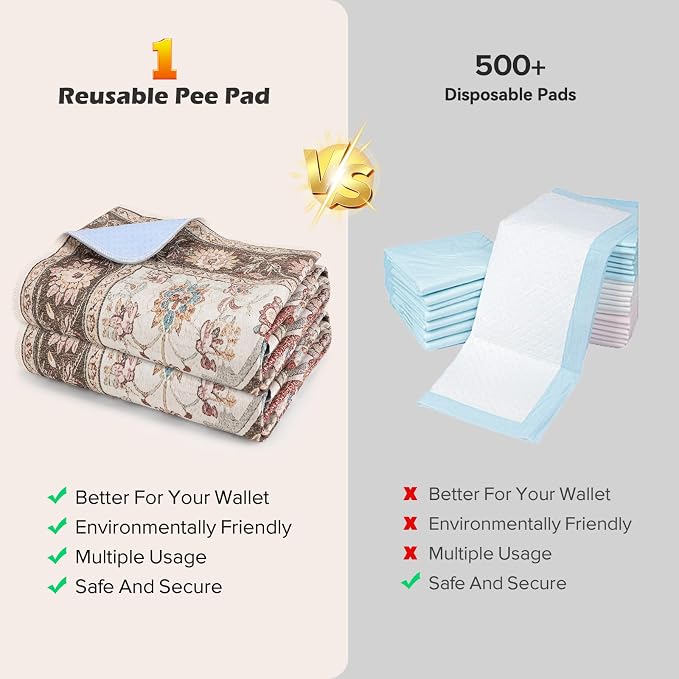 INVENHO 2PACK Washable Pee Pads - Image 9
