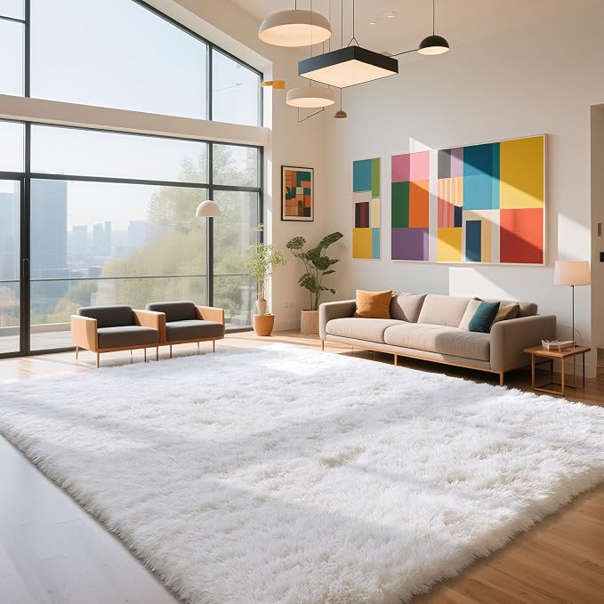 yongyangjuxin Fluffy Rug Shag Area Rug, Large Shag Area Rugs by Yongyangjuxi