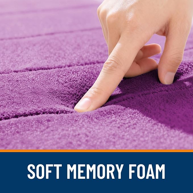OLANLY Memory Foam Bath Mat 36x24, Super Soft Absorbent Bathroom Rugs, Quick Dry - Image 5