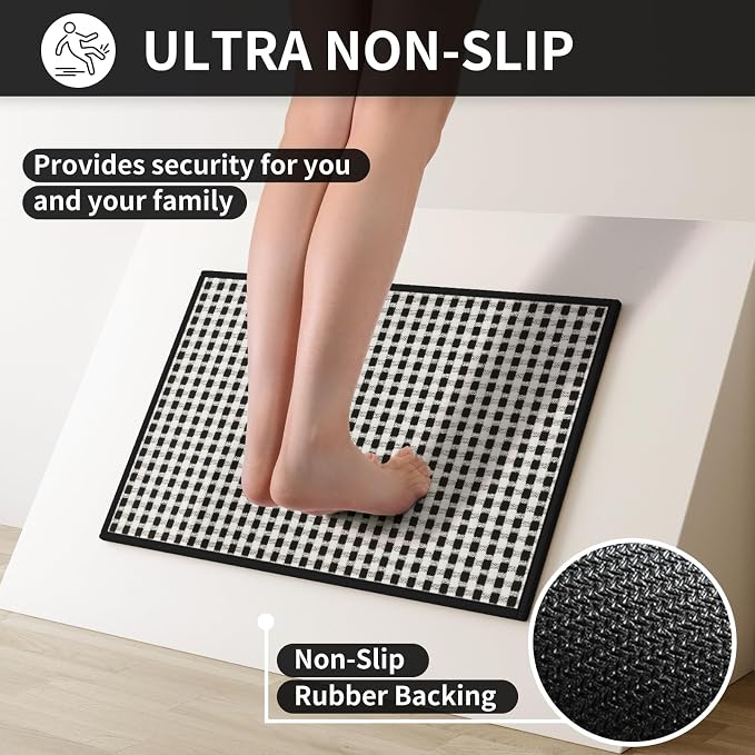YDKGL Kitchen Runner Rugs Non Slip Washable, Super Absorbent Soft Chenille - Image 4
