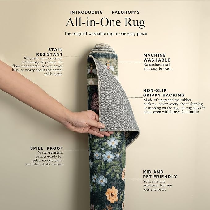 Washable Kitchen Rug Runners for Hallways: 2'x6' Runner Rugs - Image 4