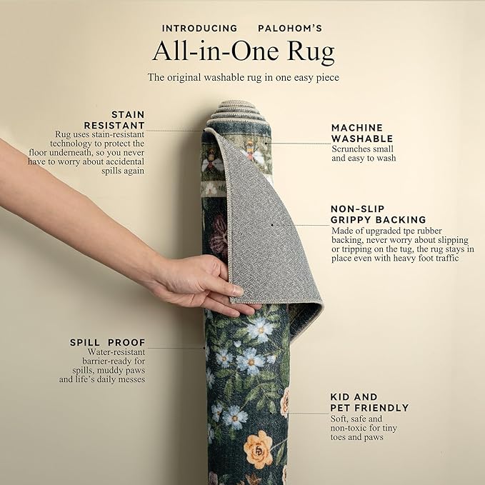 Machine Washable Throw Rugs for Entryway: Door Mat Indoor Entrance 2x3 Rug - Image 4