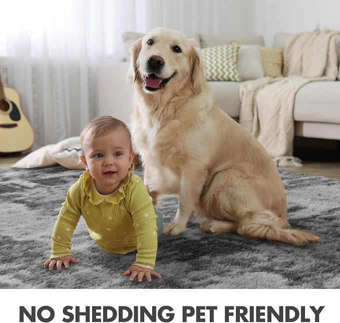 9x12 Ft Extra Large Shag Rugs for Living Room, Ultra Soft Fluffy Furry Area - Image 6