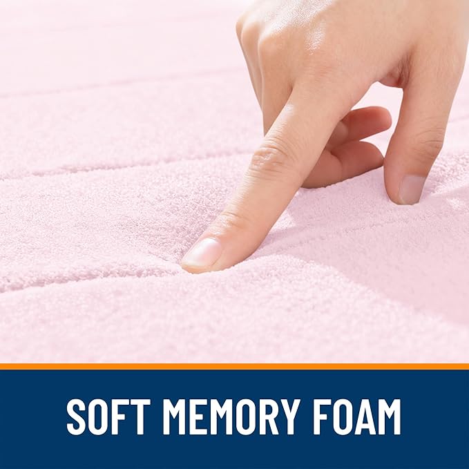 OLANLY Memory Foam Bath Mat 24x16, Super Soft Absorbent Bathroom Rugs, Quick Dry - Image 5