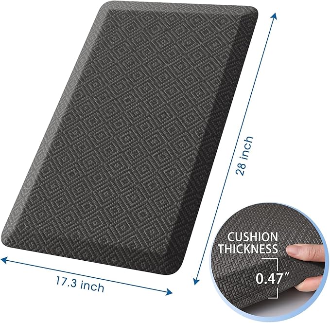 Mattitude Kitchen Mat Cushioned Anti-Fatigue Floor Mat Water Resistant Non-Slip - Image 2