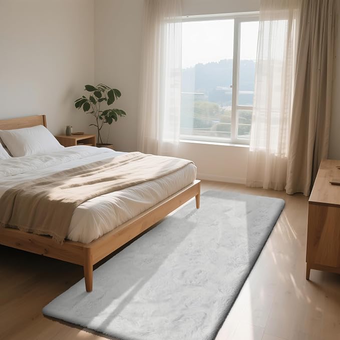 yongyangjuxin Soft Runner Rugs for Bedroom, Bedside Rug for Living Room Bedroom - Image 2